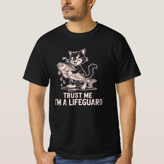 Vertrouw Me Ik Ben Een Reddingswerker Funny Cat Sh T-shirt (Voorkant)