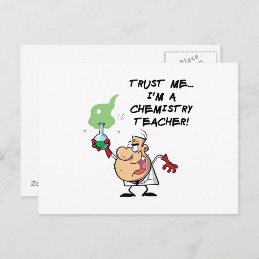 Vertrouw me... Ik ben een scheikundige leraar Briefkaart (Voorkant / Achterkant)