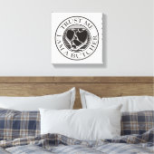 Vertrouw me, ik ben een slager T-bone Canvas Afdruk (Insitu (Slaapkamer))