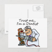 Vertrouw me ik ben een tandarts briefkaart (Voorkant / Achterkant)