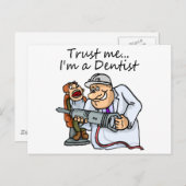 Vertrouw me ik ben een tandarts briefkaart (Voorkant / Achterkant)