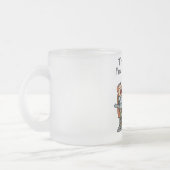 Vertrouw me ik ben een tandarts matglas koffiemok (Links)