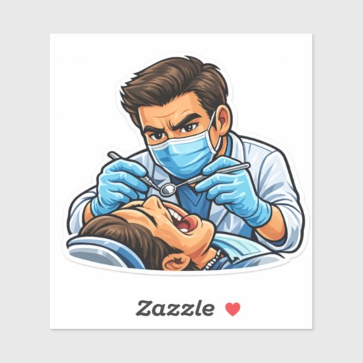 vertrouw me ik ben een tandarts sticker (Vel)