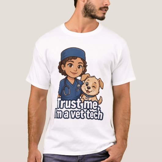 Vertrouw me, ik ben een vee-tech t-shirt (Voorkant)
