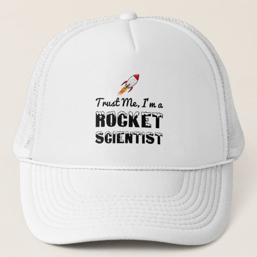 VERTROUW ME, IK BEN EEN WETENSCHAPPELIJKE ROCKET TRUCKER PET (Voorkant)