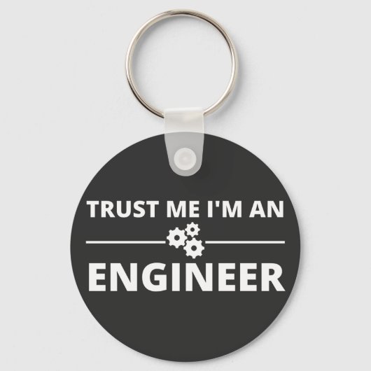 Vertrouw me, ik ben ingenieur sleutelhanger (Voorkant)
