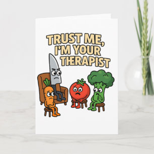 Vertrouw me, ik ben je therapeut - Grappige Cartoo Kaart