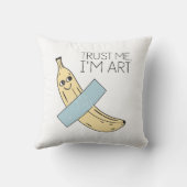 Vertrouw me, ik ben kunst, banaan met tape kussen (Achterkant)