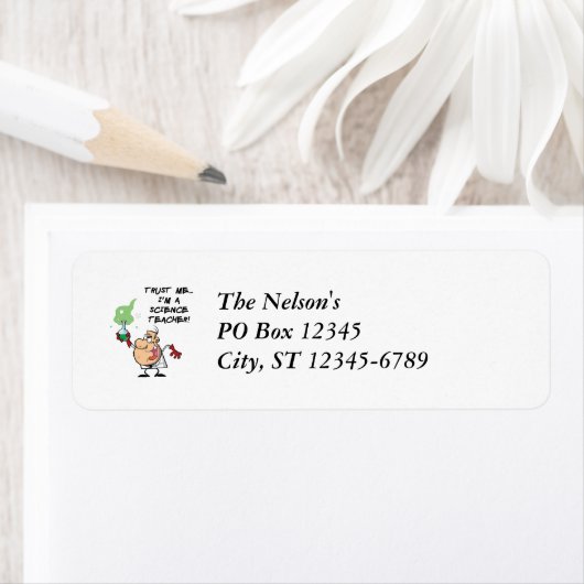 Vertrouw me... Ik ben leraar wetenschap Etiket (Insitu)