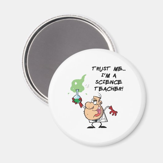 Vertrouw me... Ik ben leraar wetenschap Magneet (Voorkant / Achterkant)