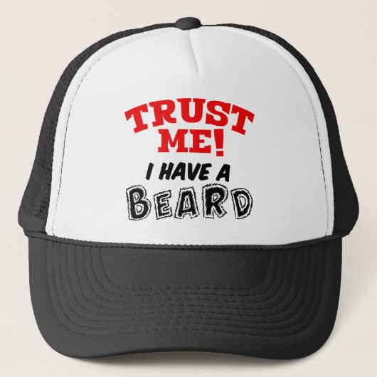 Vertrouw me! Ik heb een BEARD-Pet Trucker Pet (Voorkant)