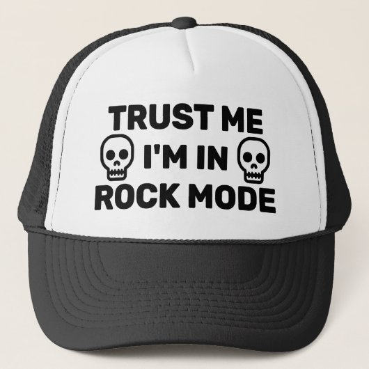 Vertrouw Me - Ik Sta In Rock Modus™ Trucker Hoed Pet (Voorkant)