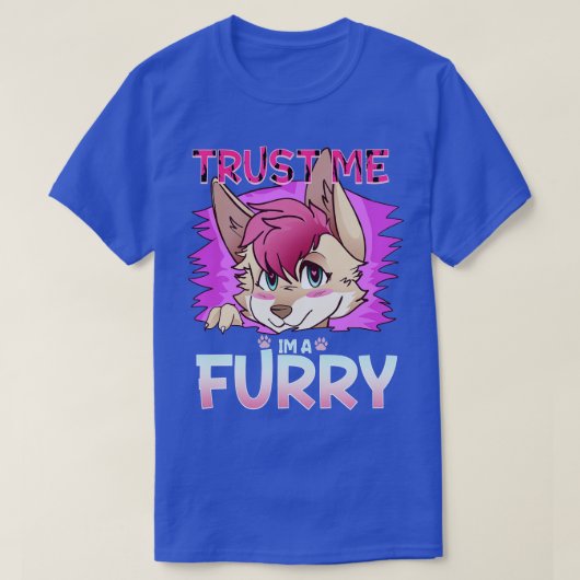 Vertrouw me Im a I Furries Cosplay Fandom 14 T-shirt (Design voorkant)