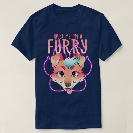 Vertrouw me Im a I Furries Cosplay Fandom 14 T-shirt (Design voorkant)