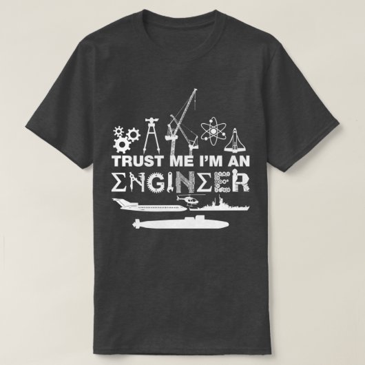 Vertrouw me IM Een engineer T-shirt (Design voorkant)