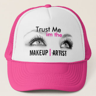 Vertrouw me in de make-up kunstenaar trucker pet