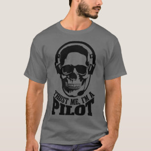 Vertrouw me in een piloot grappige luchtvaart pilo t-shirt