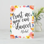 Vertrouw me, je kan dansen Betaalbaar bloemenschil Kaart (Staand voorkant)