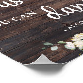 Vertrouw me, je kan dansen bord rustic hout groen poster (Hoek)