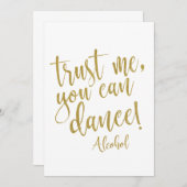 Vertrouw me, je kunt betaalbaar weddenschap tekene kaart (Voorkant / Achterkant)
