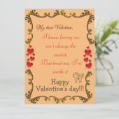 Vertrouw me kaart (Staand voorkant)