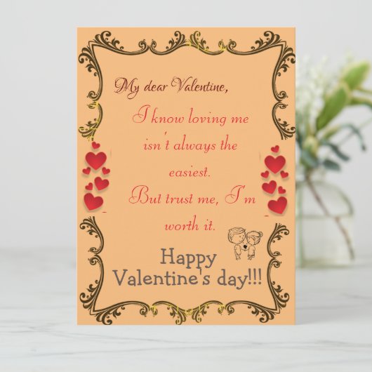 Vertrouw me kaart (Staand voorkant)