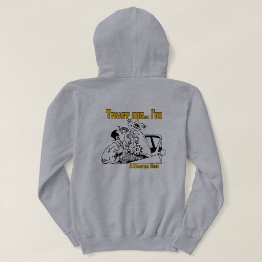 Vertrouw me Master Tech Auto Mechanic Hoodie (Design achterkant)