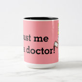 Vertrouw me, ook tweekleurige koffiemok (Center)