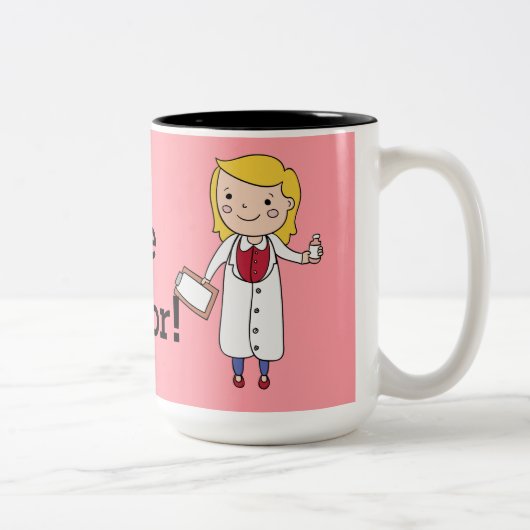 Vertrouw me, ook tweekleurige koffiemok (Rechts)