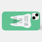 Vertrouw me op een tandarts iPhone 14 plus hoesje (Achterkant (horizontaal))