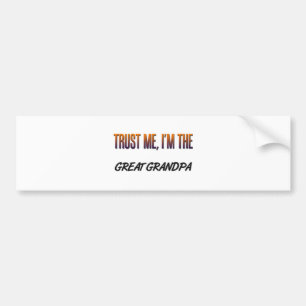 Vertrouw me op grote opa bumpersticker