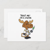 Vertrouw me! re er re re re r | achtergrondkleur k briefkaart (Voorkant / Achterkant)