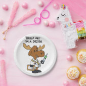 Vertrouw me! re er re re re r | achtergrondkleur k papieren bordje (Feest)