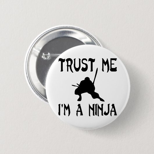 Vertrouw me ronde button 5,7 cm (Voorkant /achterkant)