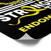 Vertrouw mijn God is sterker dan endometriose Poster (Hoek)