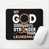 Vertrouw mijn God is sterker dan leukemie Bewusthe Muismat (Met muis)