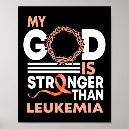 Vertrouw mijn God is sterker dan leukemiebewustzij Poster (Voorkant)