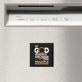 Vertrouw mijn God is sterker dan multiple sclerose Magneet (Insitu (Vaatwasser))