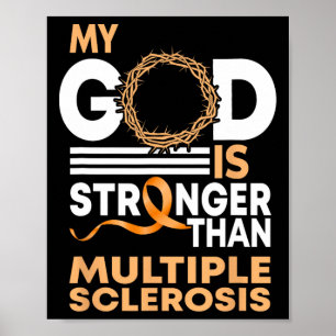 Vertrouw mijn God is sterker dan multiple sclerose Poster