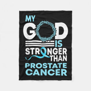 Vertrouw mijn God is sterker dan prostaatkanker na Fleece Deken