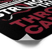 Vertrouw mijn God is sterker dan walgkanker Poster (Hoek)