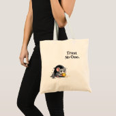 Vertrouw Niemand – Grappige Muis Cartoon Tote Bag (Voorkant (product))