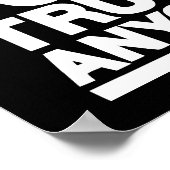 Vertrouw niemand poster (Hoek)