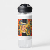 Vertrouw niemand - Retro Snake Handshake Art | Waterfles (Voorkant)