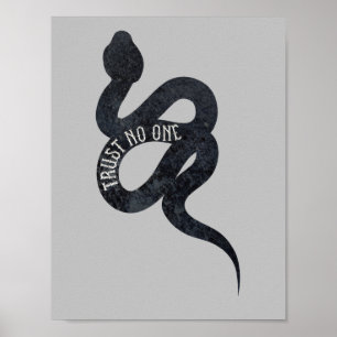 Vertrouw Niemand Serpent Slang  Poster