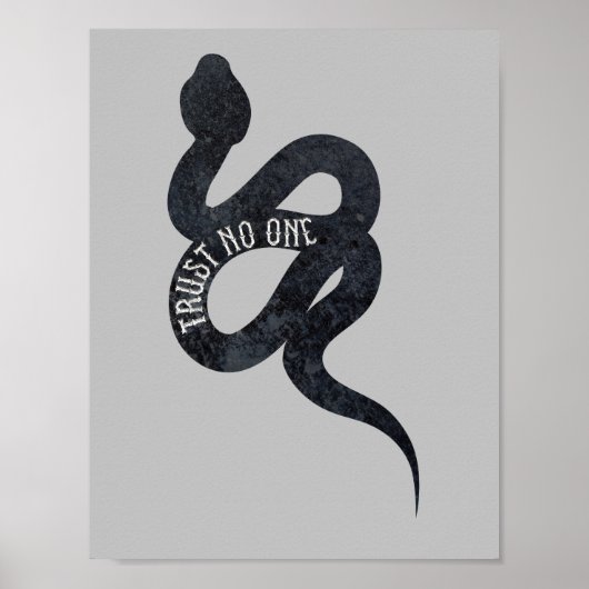 Vertrouw Niemand Serpent Slang  Poster (Voorkant)
