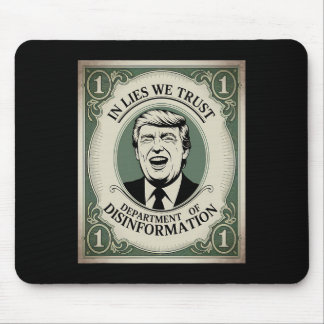 “vertrouw Niemand” - Trump Bankbiljet Parodie _1 Muismat