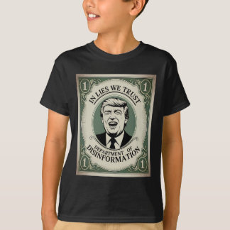 “vertrouw Niemand” - Trump Bankbiljet Parodie _1 T-shirt