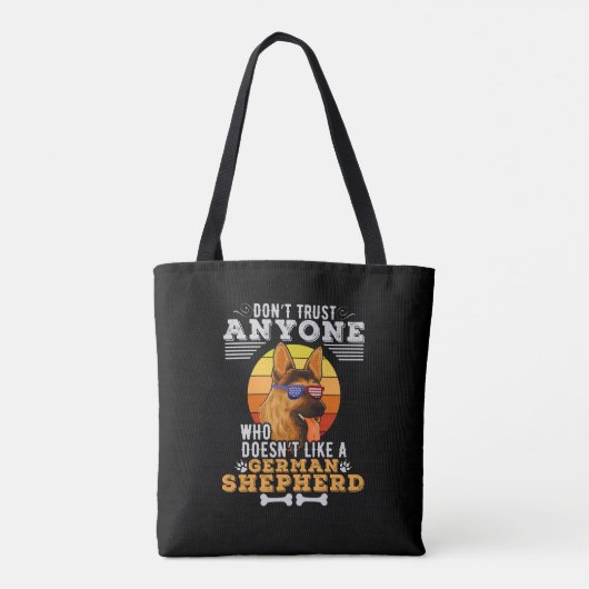 Vertrouw niet dat iemand niet zoals een Duitse her Tote Bag (Achterkant)