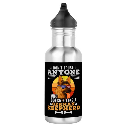 Vertrouw niet dat iemand niet zoals een Duitse her Waterfles (Rechts)